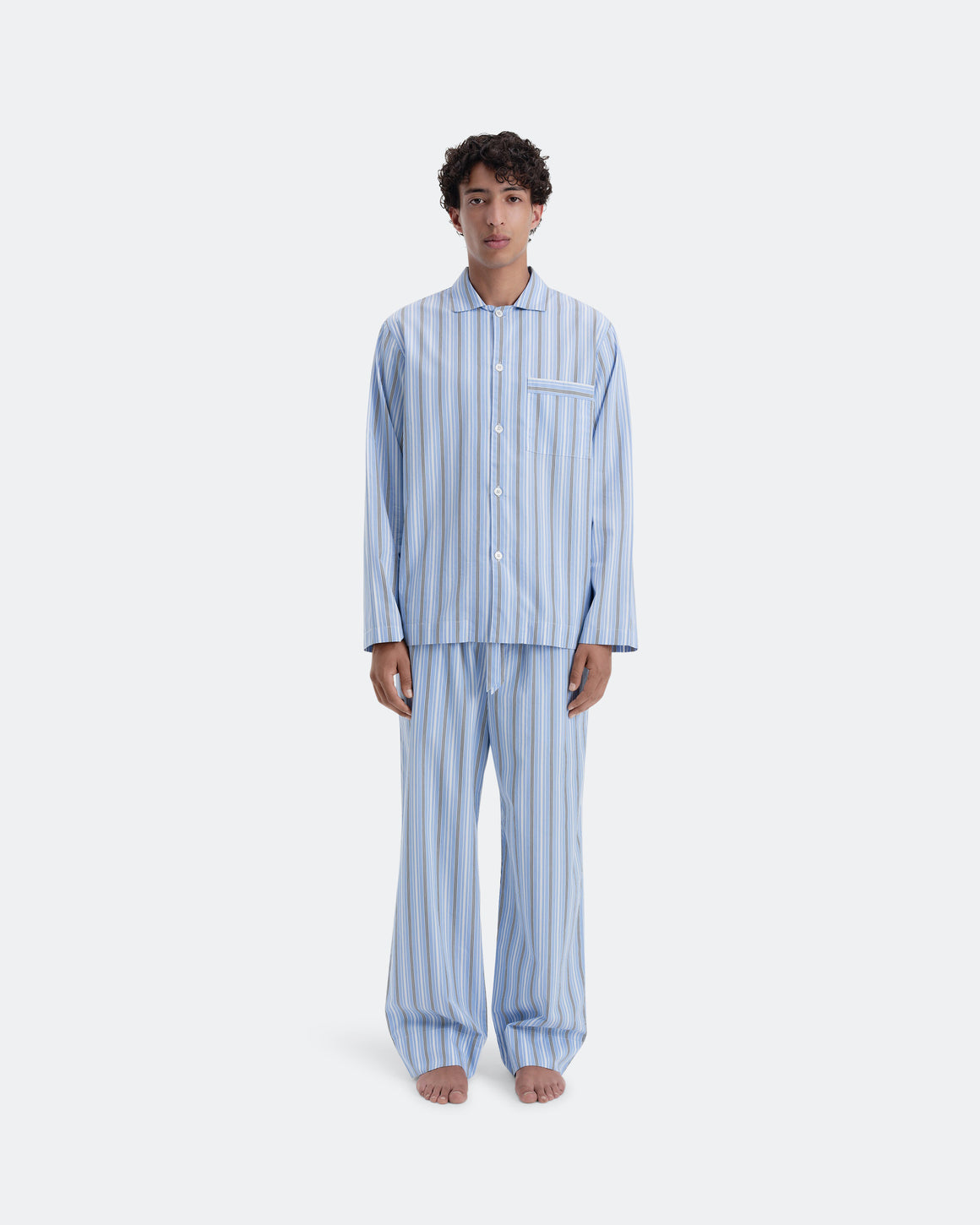 Tekla - Pyjama Pant - Stave Stripes - UP THERE