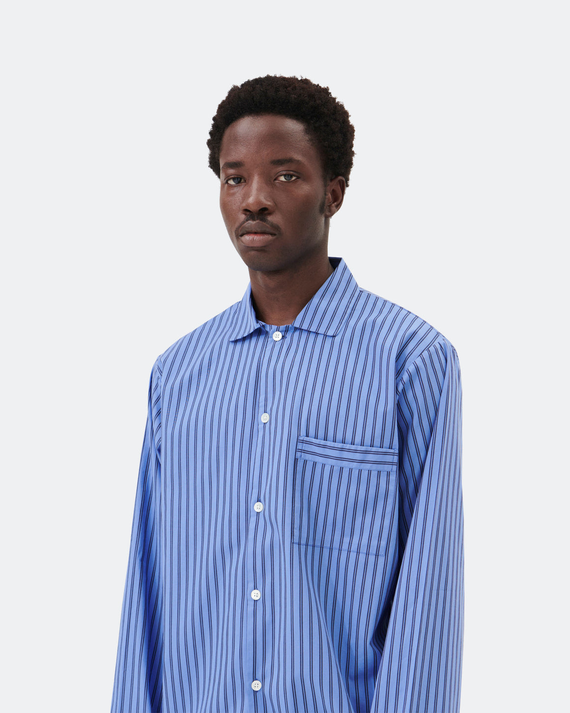 Tekla - Pyjama Shirt - Boro Stripes - UP THERE