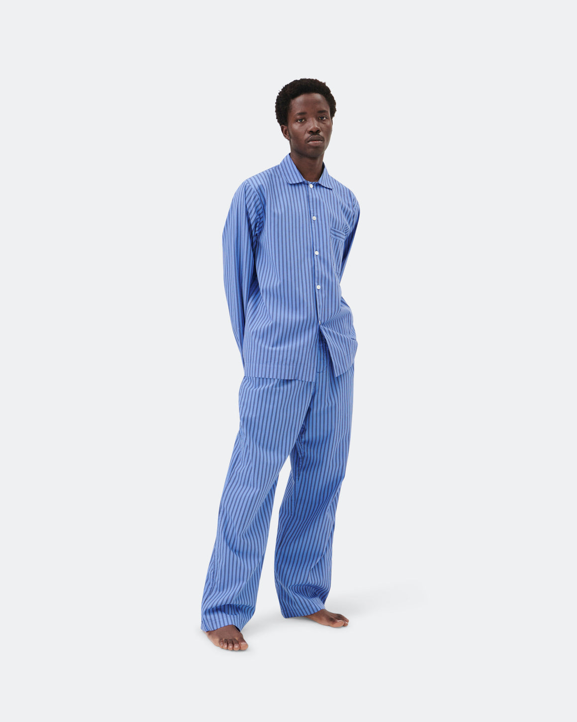 Tekla - Pyjama Shirt - Boro Stripes - UP THERE