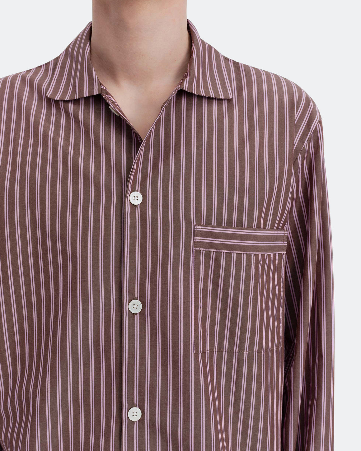 Tekla - Pyjama Shirt - Gateau Stripes - UP THERE