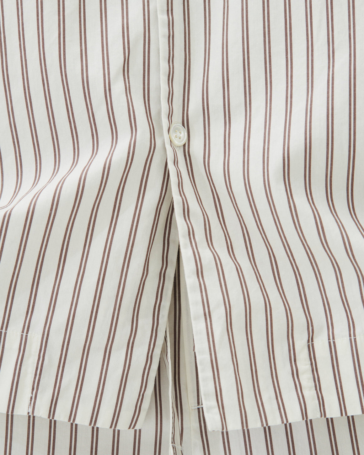 Tekla - Pyjama Shirt - Hopper Stripes Cotton Poplin - UP THERE
