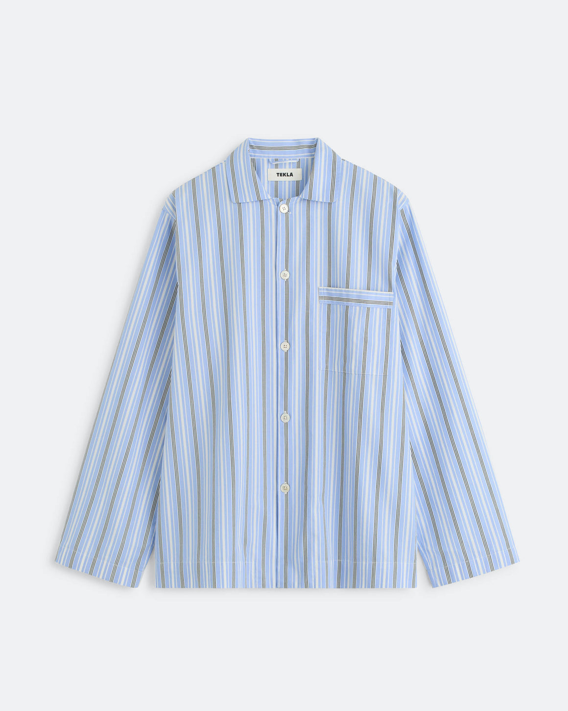 Tekla - Pyjama Shirt - Stave Stripes - UP THERE