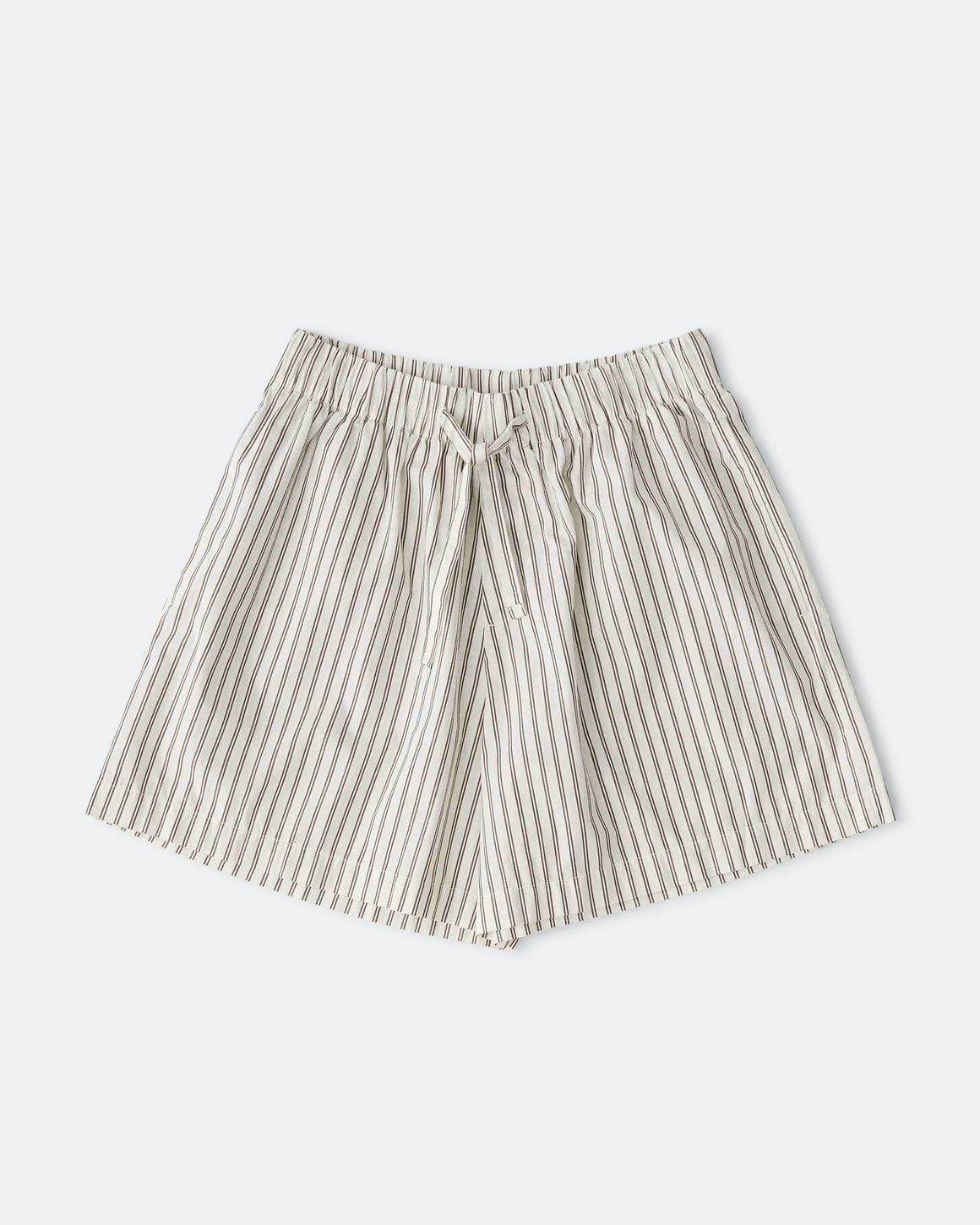 Tekla - Pyjama Shorts - Hopper Stripes Cotton Poplin - UP THERE