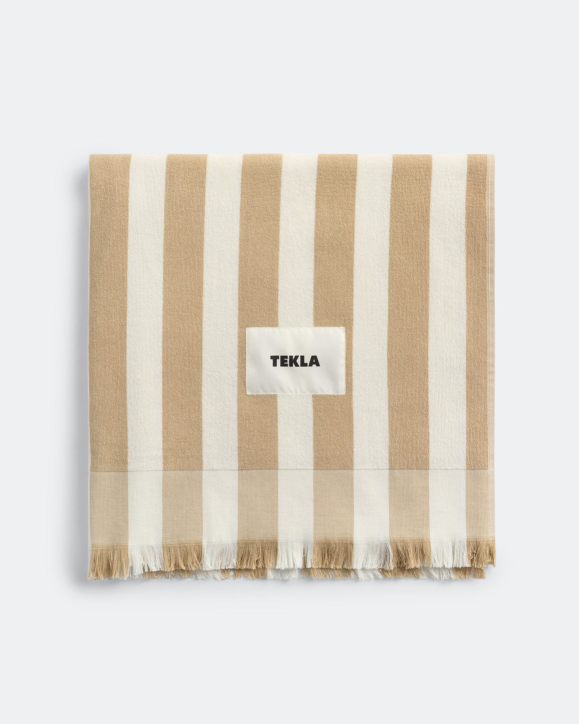 Tekla - Beach Towel Stripes - Almond Stripes - UP THERE