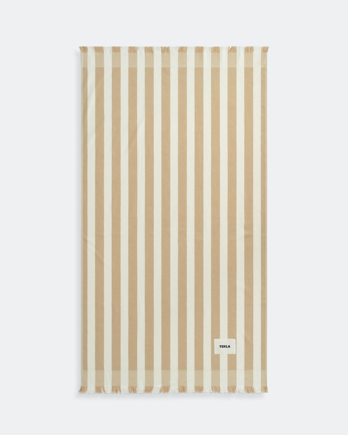 Tekla - Beach Towel Stripes - Almond Stripes - UP THERE