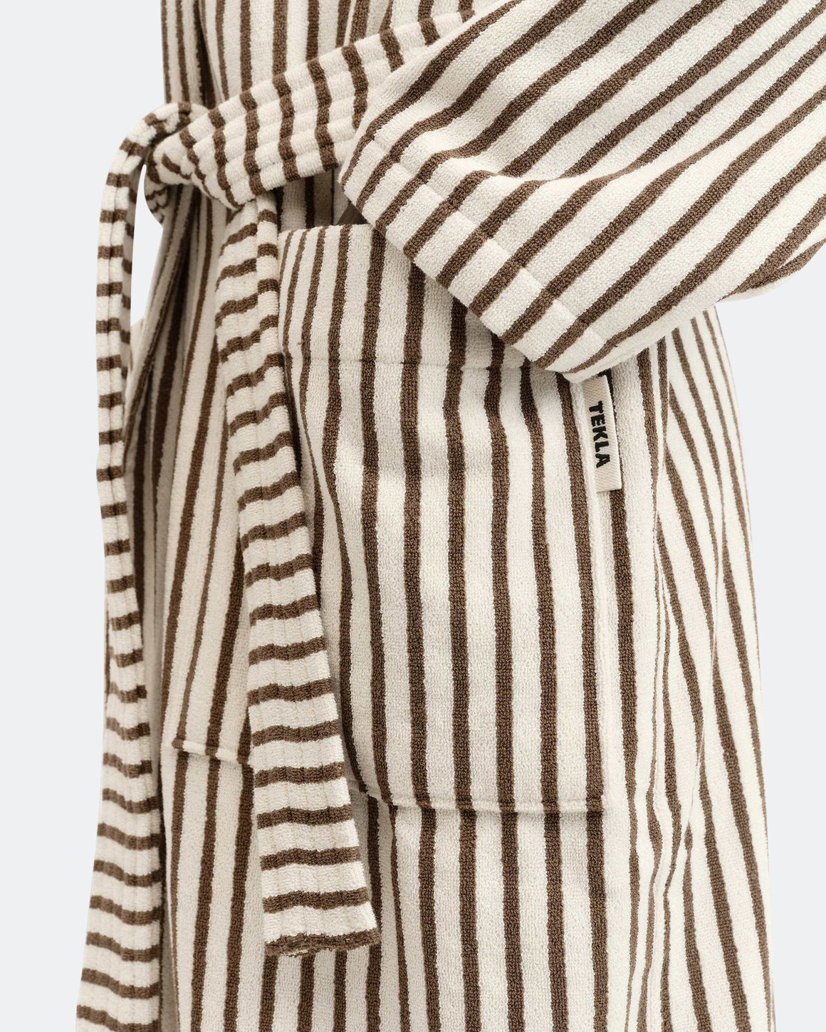 Tekla - Classic Bathrobe - Kodiak Stripes - UP THERE