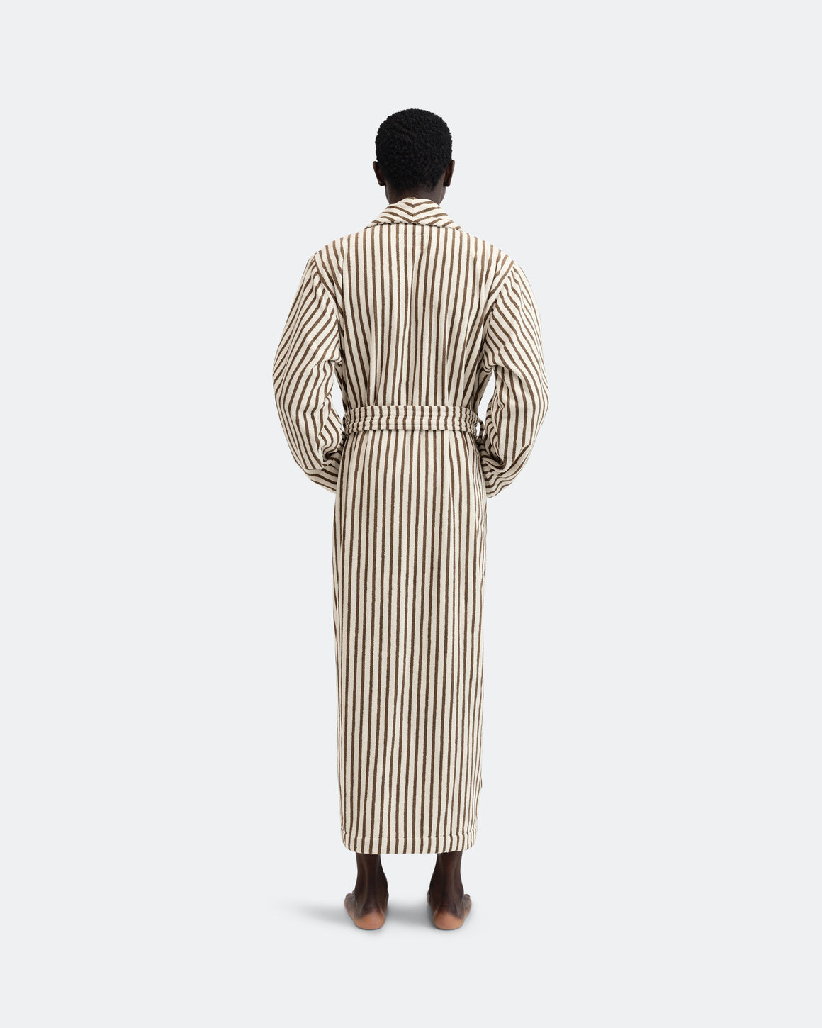 Tekla - Classic Bathrobe - Kodiak Stripes - UP THERE
