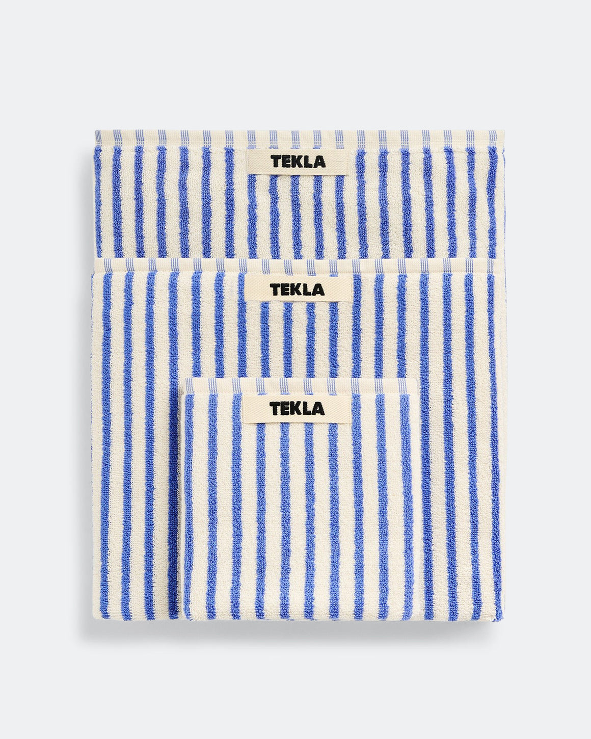 Tekla - Terry Towel - Coastal Blue Stripe - UP THERE