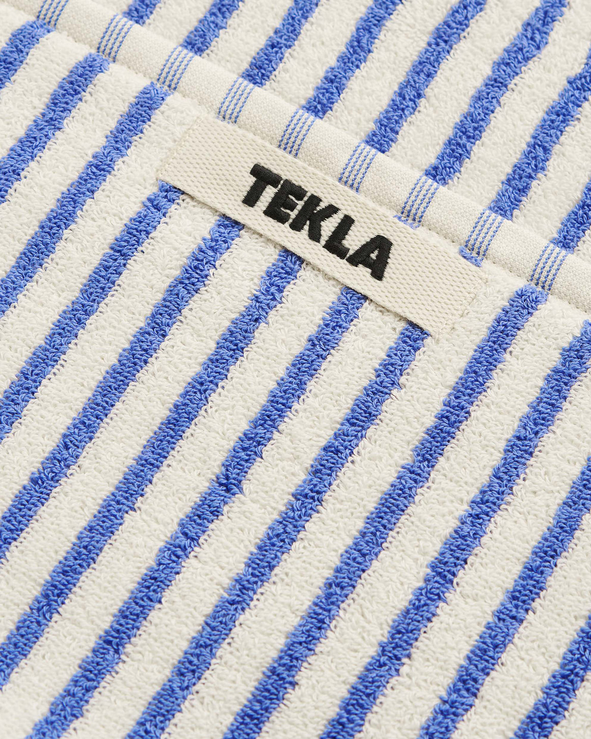 Tekla - Terry Towel - Coastal Blue Stripe - UP THERE