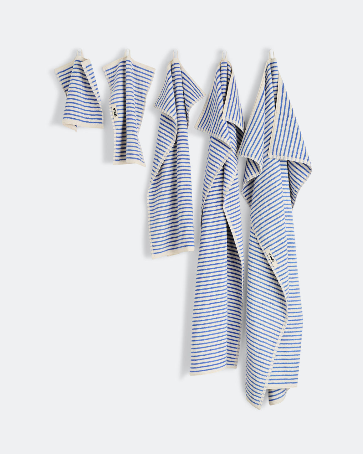 Tekla - Terry Towel - Coastal Blue Stripe - UP THERE
