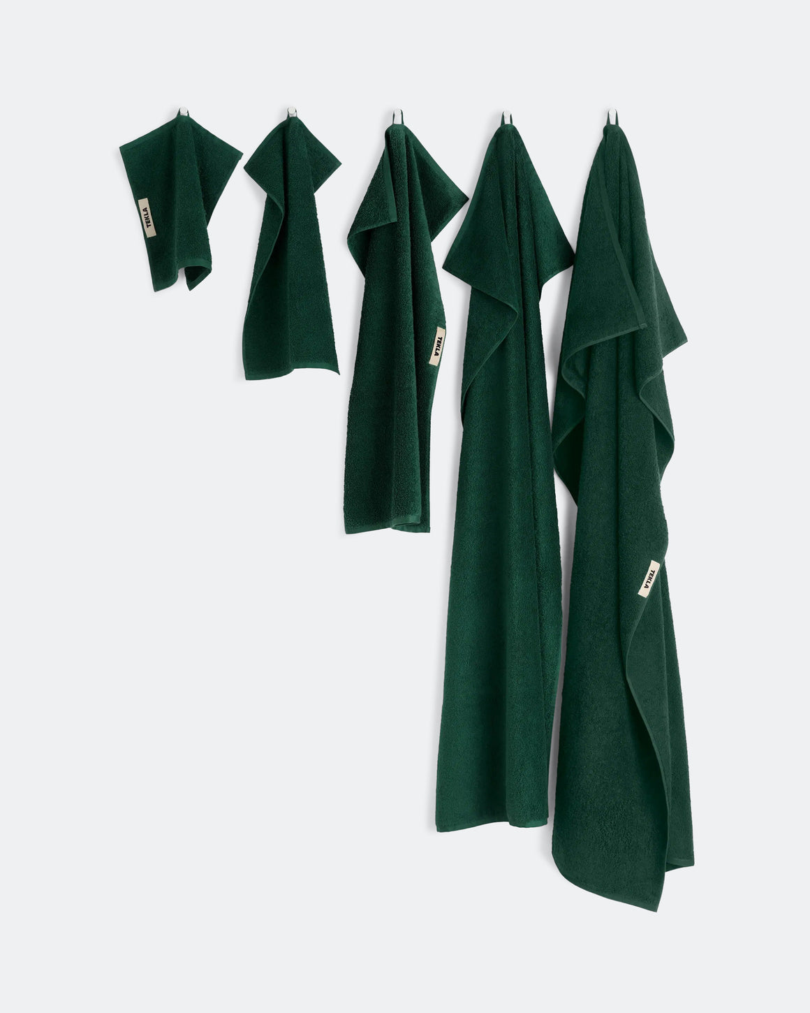 Tekla - Terry Towel - Forest Green - UP THERE