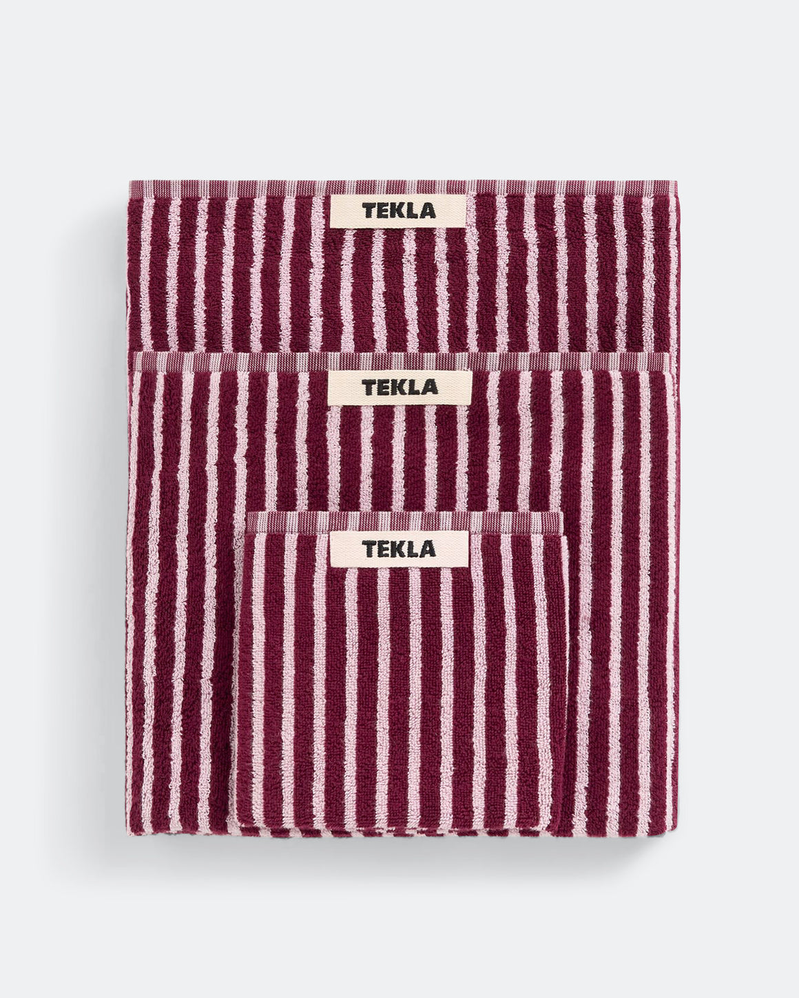 Tekla - Terry Towel - Red & Rose - UP THERE