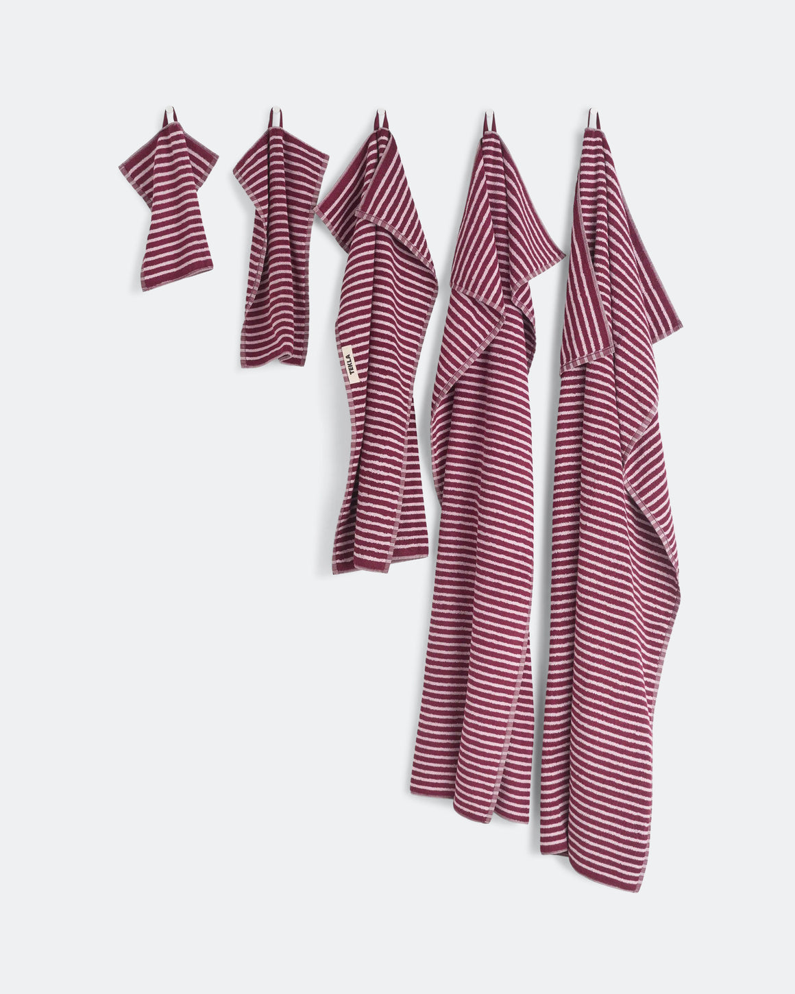 Tekla - Terry Towel - Red & Rose - UP THERE