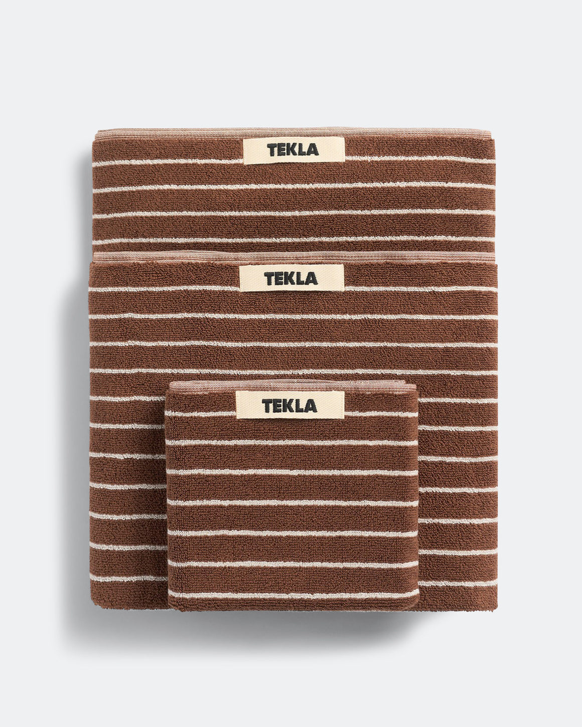 Tekla - Terry Towel - Rust Stripes - UP THERE