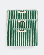 Teal Green Stripes