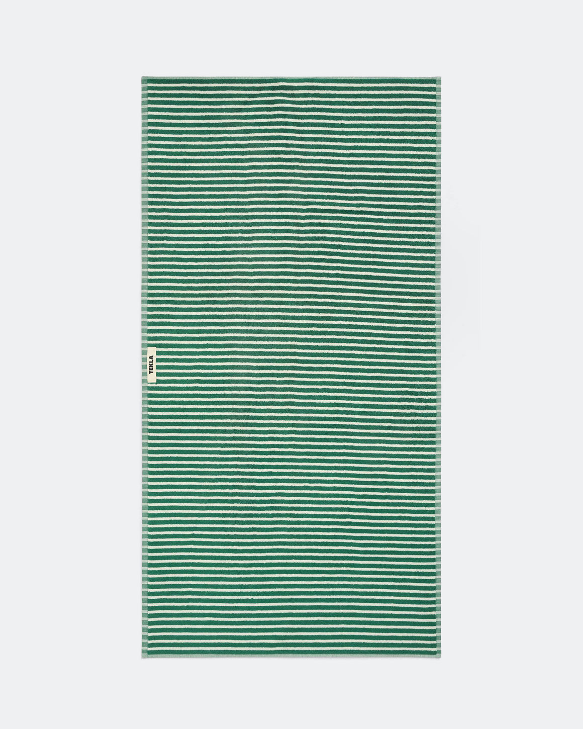 Tekla - Terry Towel - Teal Green Stripes - UP THERE