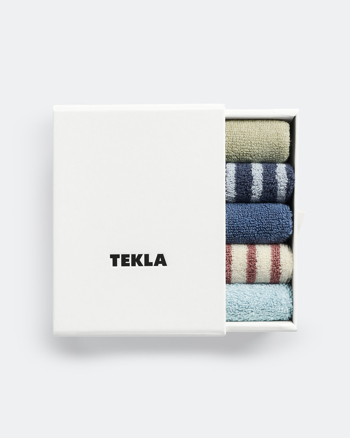 Tekla - Washcloth Set of 5 - Winter 2026 (Multicolour) - UP THERE