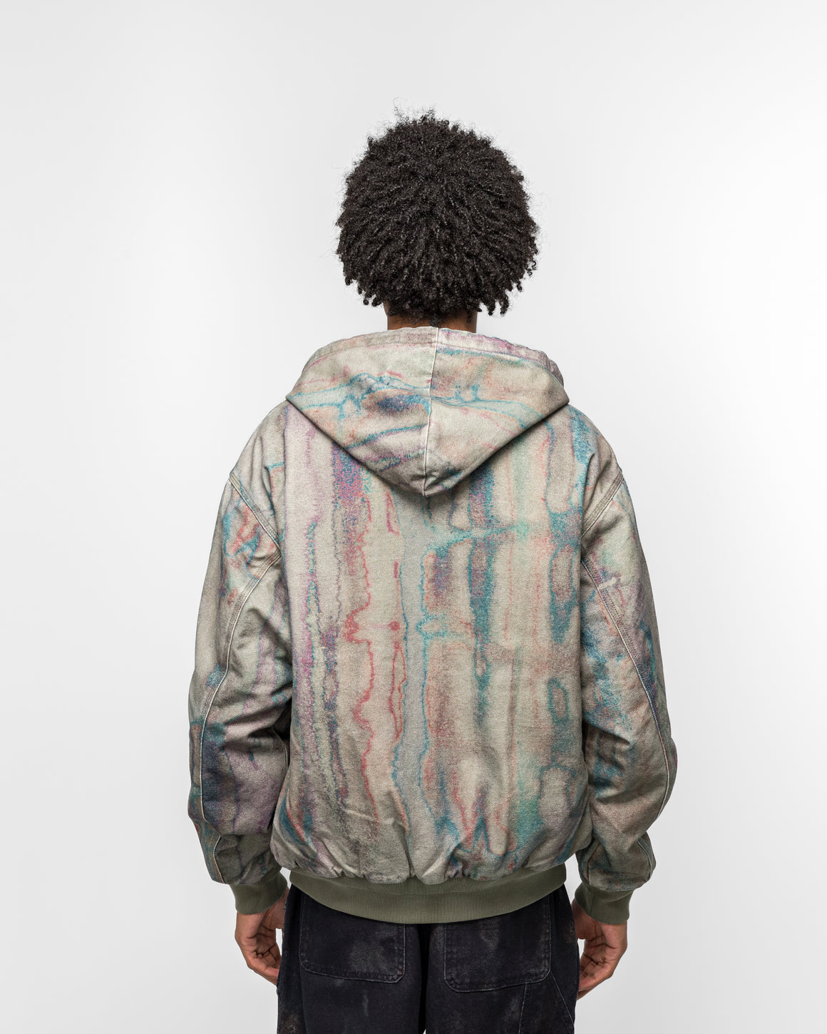 thisisneverthat - Blurred Hooded Jacket - Olive - UP THERE