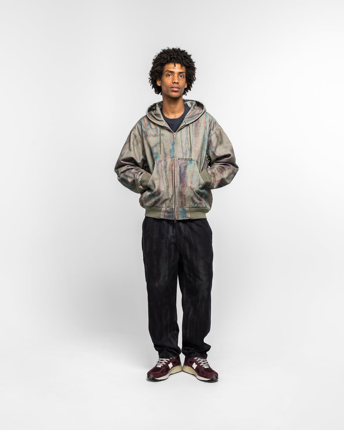 thisisneverthat - Blurred Hooded Jacket - Olive - UP THERE