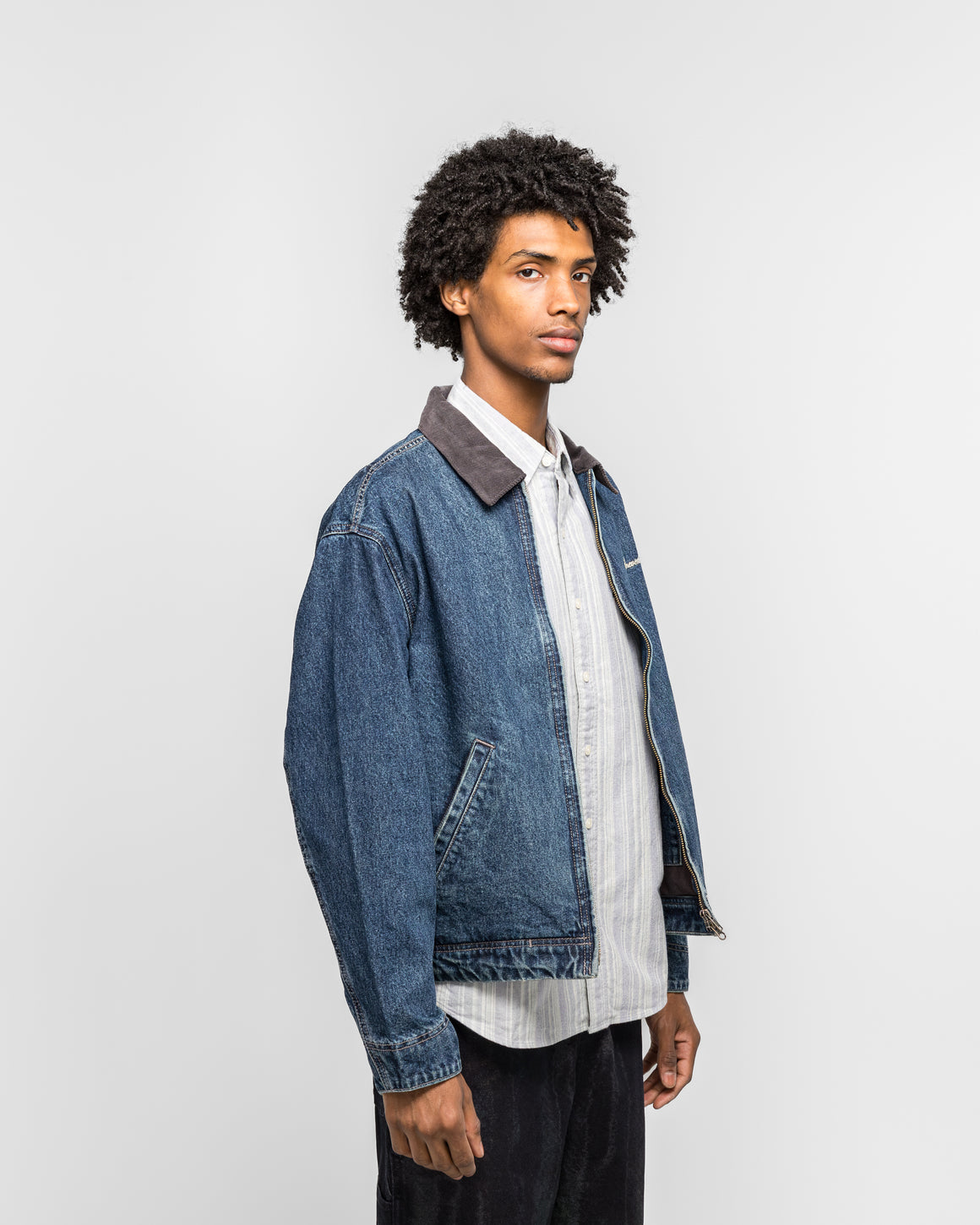 thisisneverthat - Denim Work Jacket - Blue - UP THERE