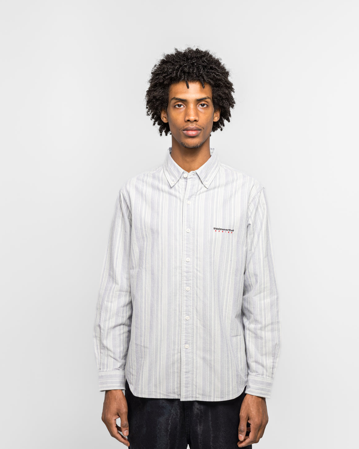 thisisneverthat - DSN Oxford Shirt - Navy - UP THERE
