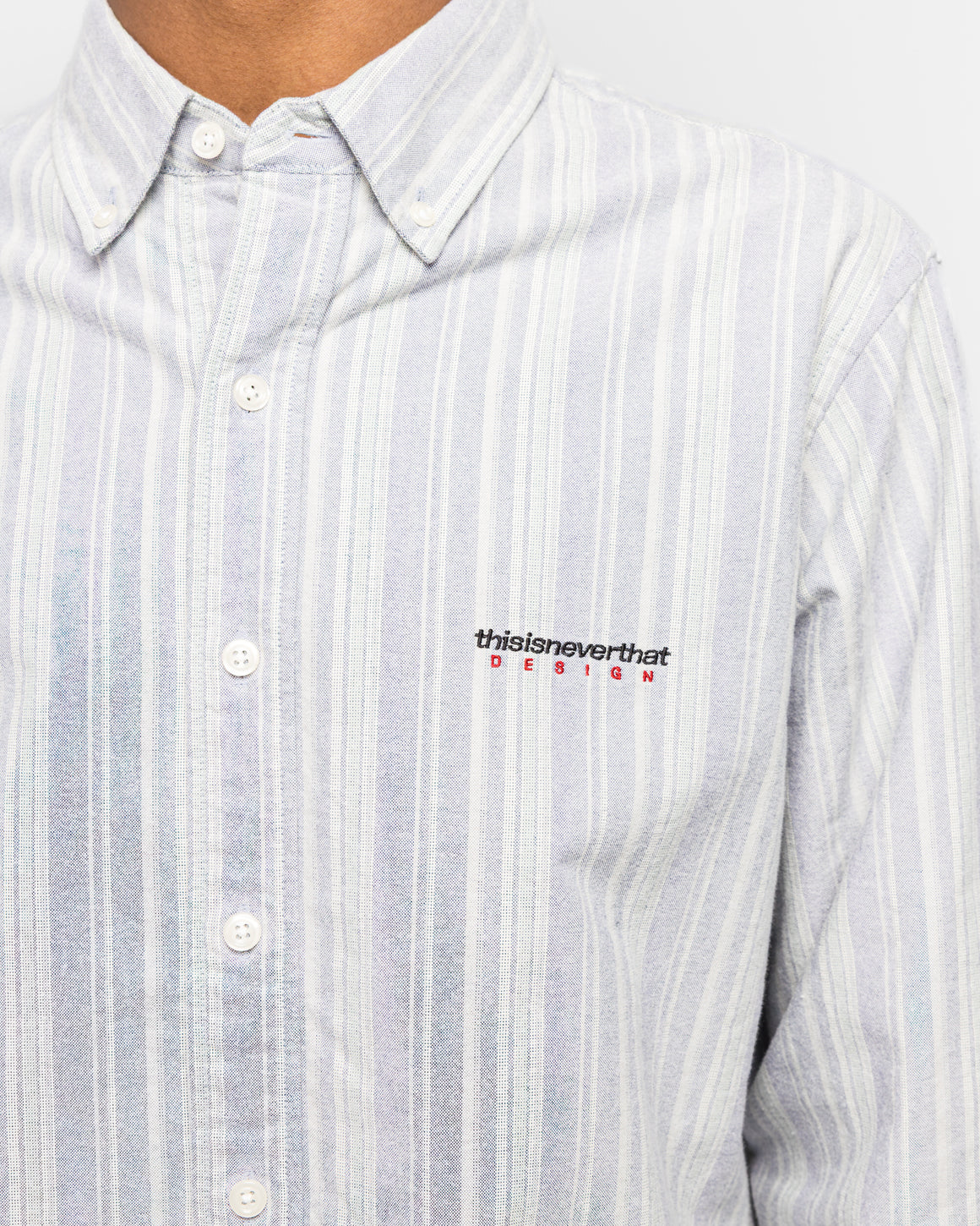 thisisneverthat - DSN Oxford Shirt - Navy - UP THERE