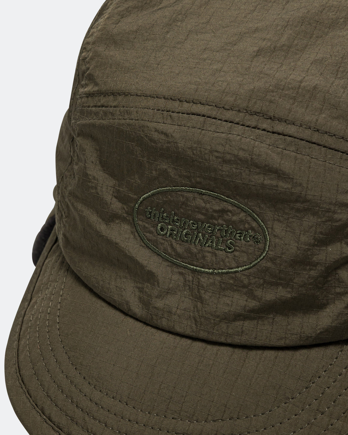 thisisneverthat - Earflap Duckbill Cap - Khaki - UP THERE