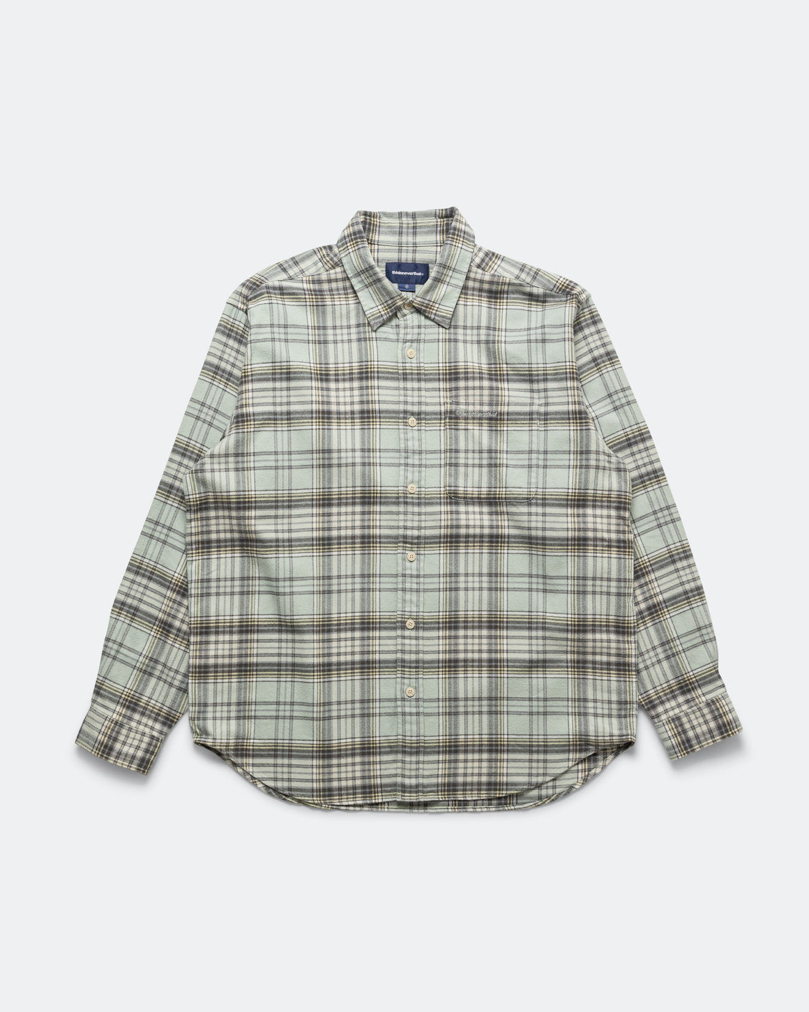 thisisneverthat - Flannel Check Shirt - Sage - UP THERE