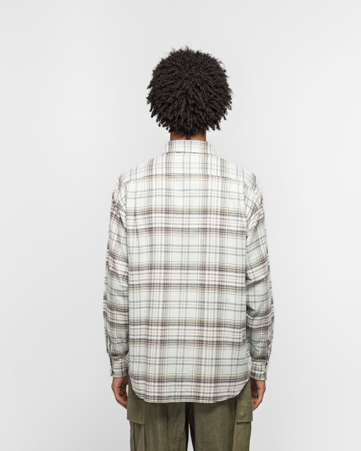 thisisneverthat - Flannel Check Shirt - Sage - UP THERE
