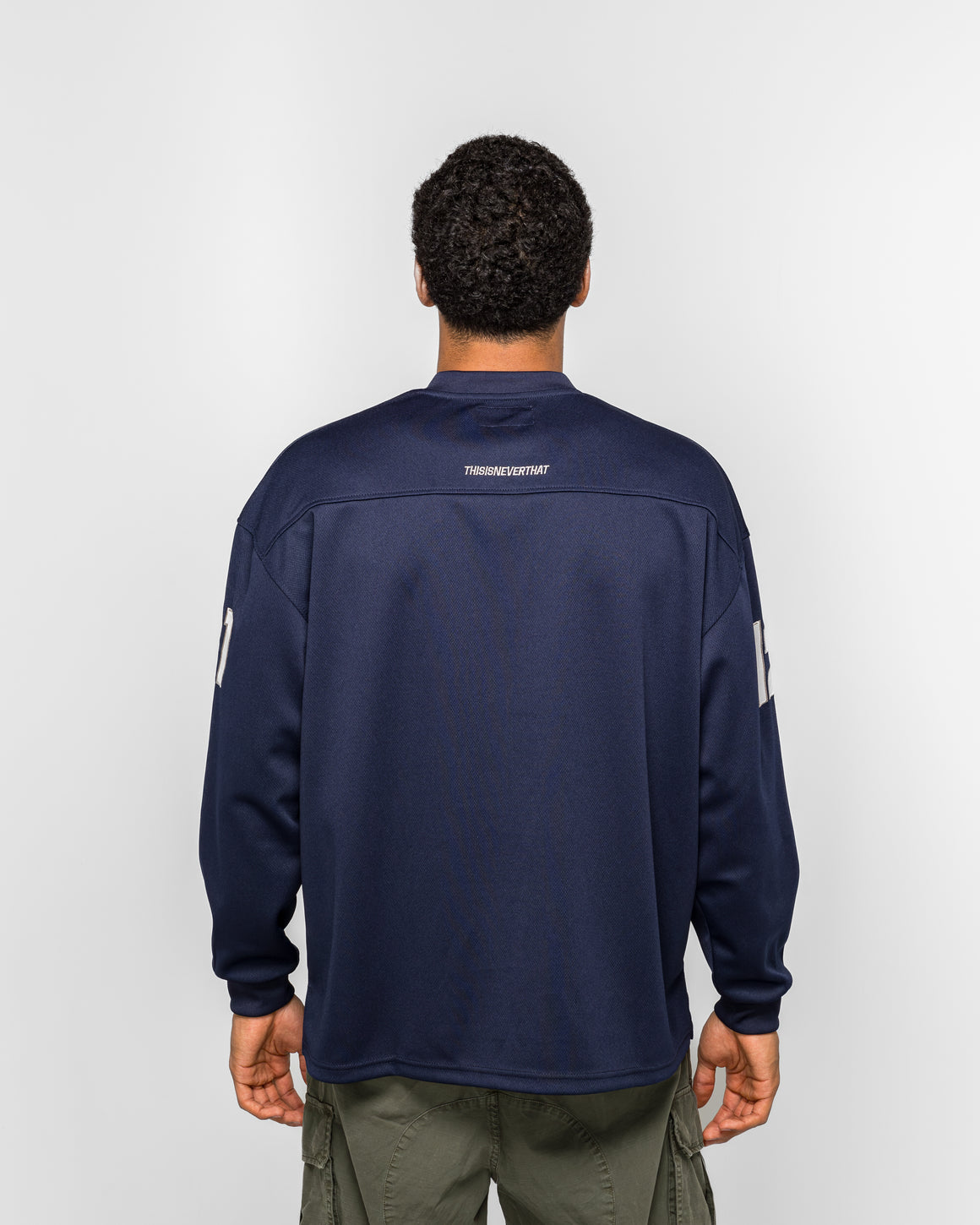 thisisneverthat - Football Jersey - Navy - UP THERE