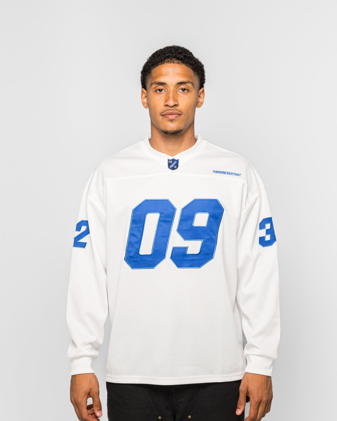 thisisneverthat - Football Jersey - White - UP THERE