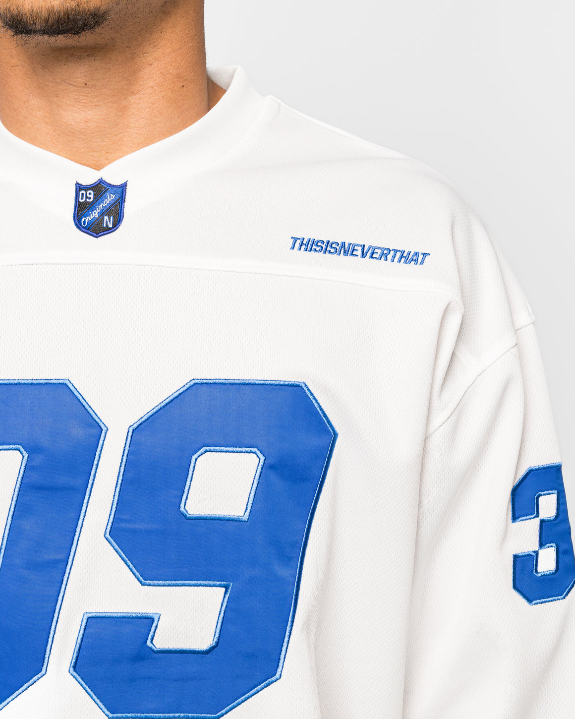 thisisneverthat - Football Jersey - White - UP THERE