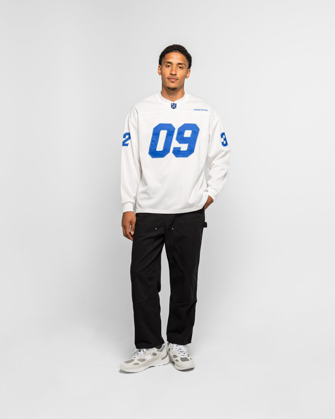 thisisneverthat - Football Jersey - White - UP THERE