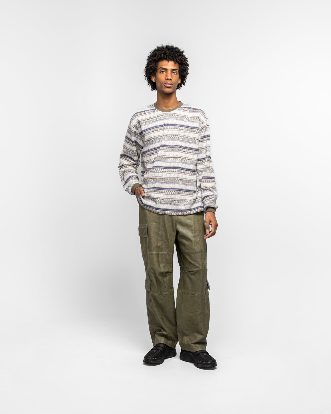 thisisneverthat - Leather BDU Pant - Olive - UP THERE