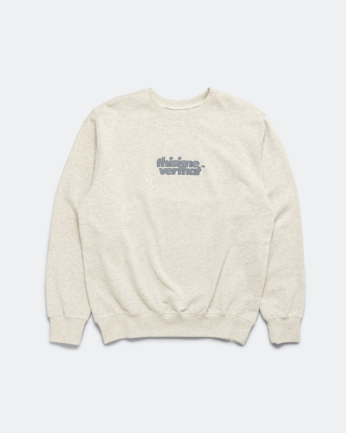 thisisneverthat - OL-Logo Crewneck - Oatmeal - UP THERE