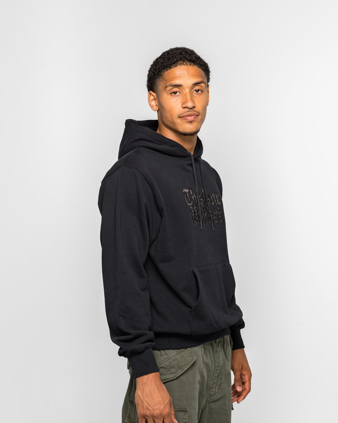 thisisneverthat - Old English Logo Hoodie - Black - UP THERE