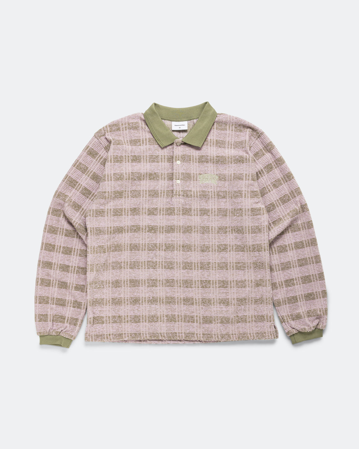 thisisneverthat - Striped Rugby LS Top - Light Olive - UP THERE