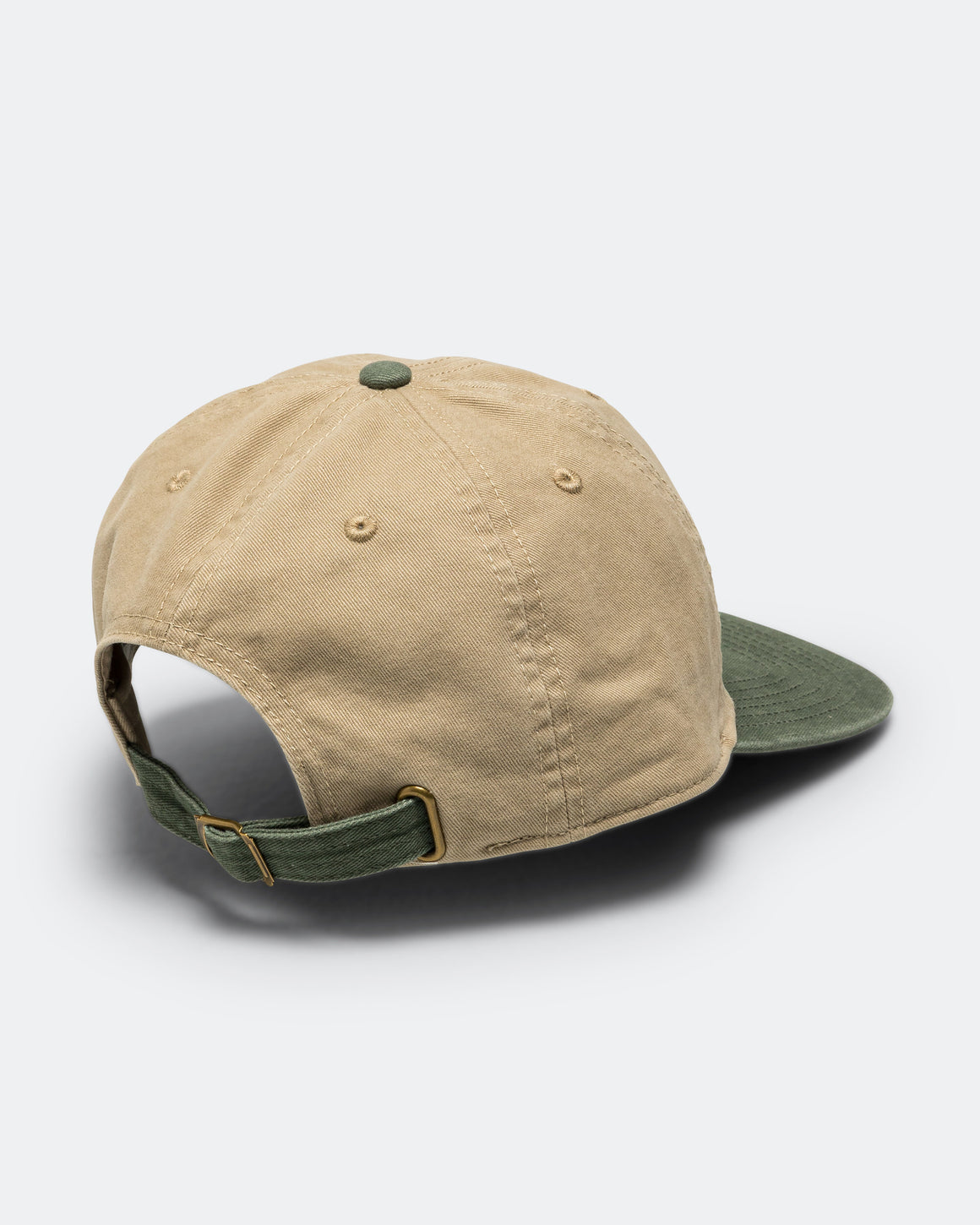 thisisneverthat - Washed T-Logo Cap - Beige/Moss - UP THERE