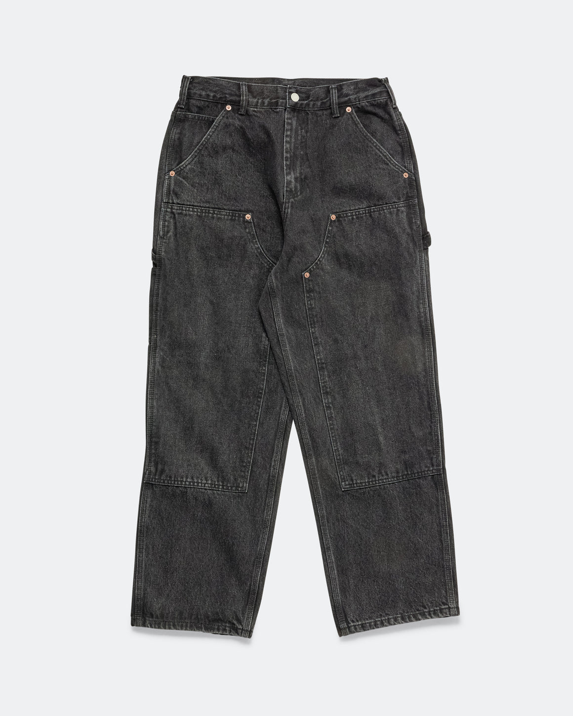 thisisneverthat - Denim Double Knee Pant - Black - UP THERE