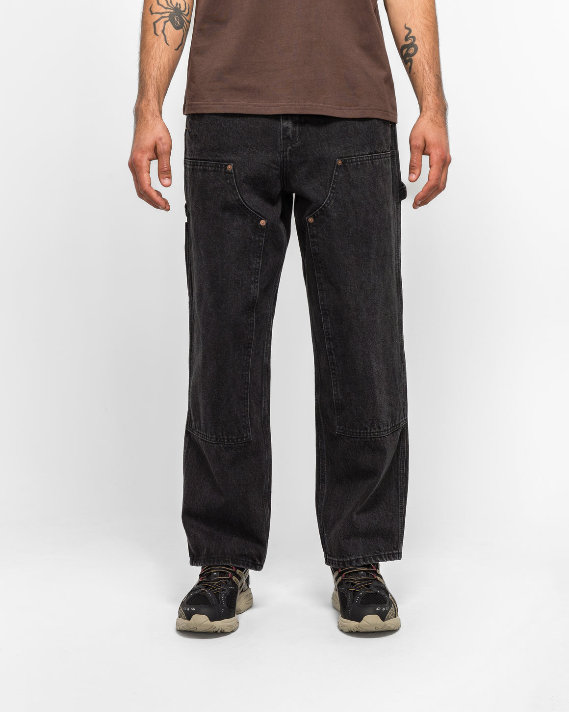 thisisneverthat - Denim Double Knee Pant - Black - UP THERE