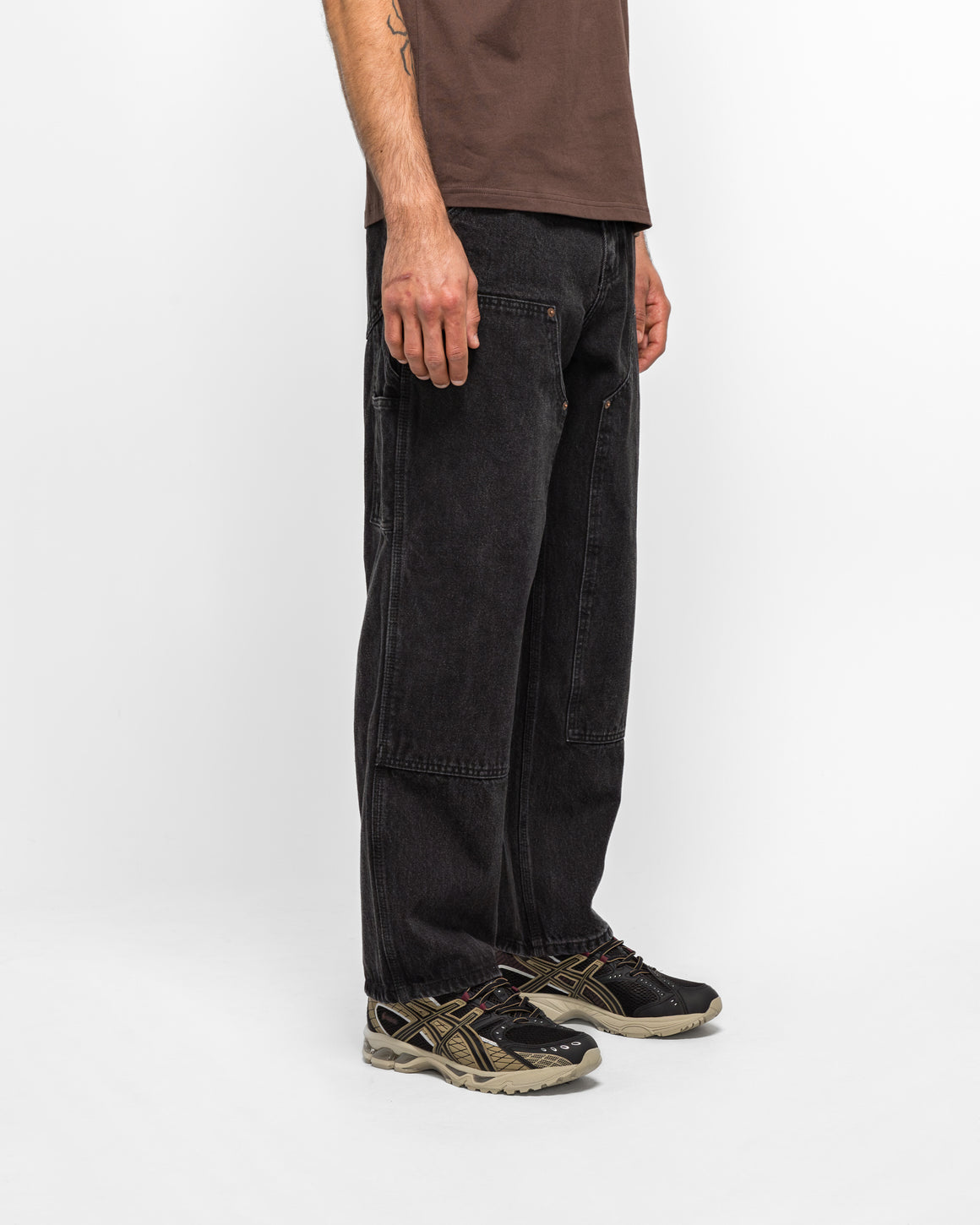 thisisneverthat - Denim Double Knee Pant - Black - UP THERE