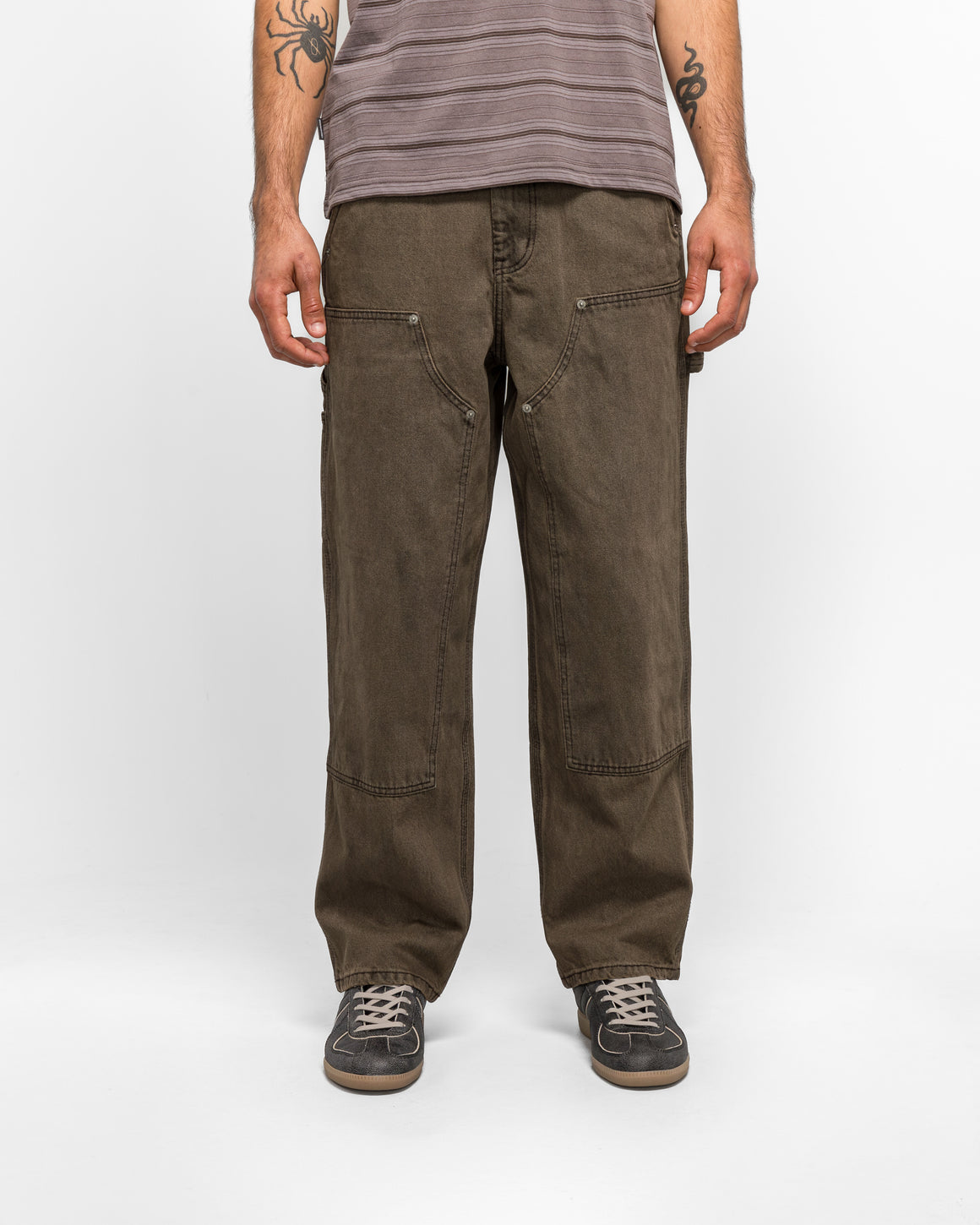 thisisneverthat - Denim Double Knee Pant - Brown - UP THERE