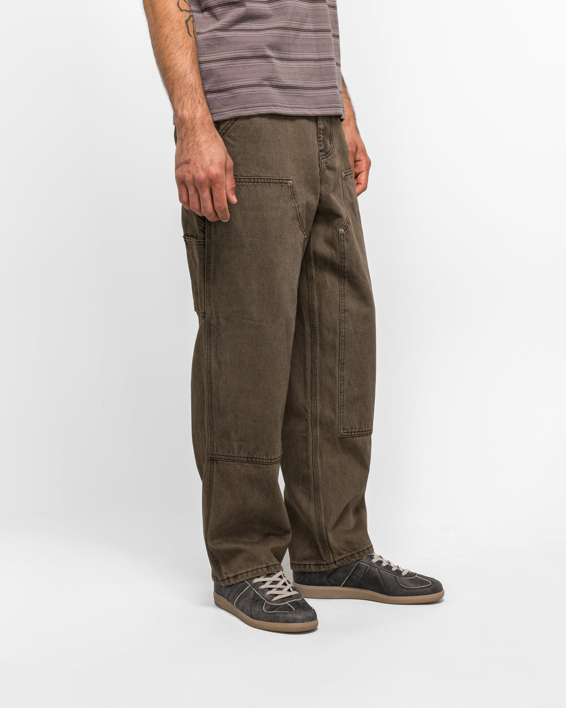thisisneverthat - Denim Double Knee Pant - Brown - UP THERE