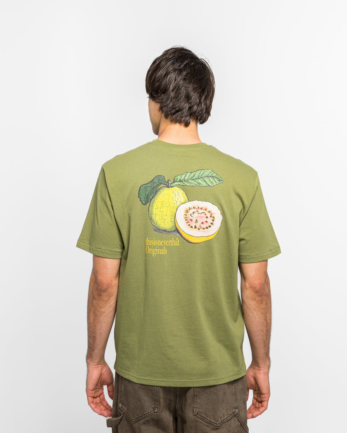 thisisneverthat - Guava Tee - Moss Green - UP THERE