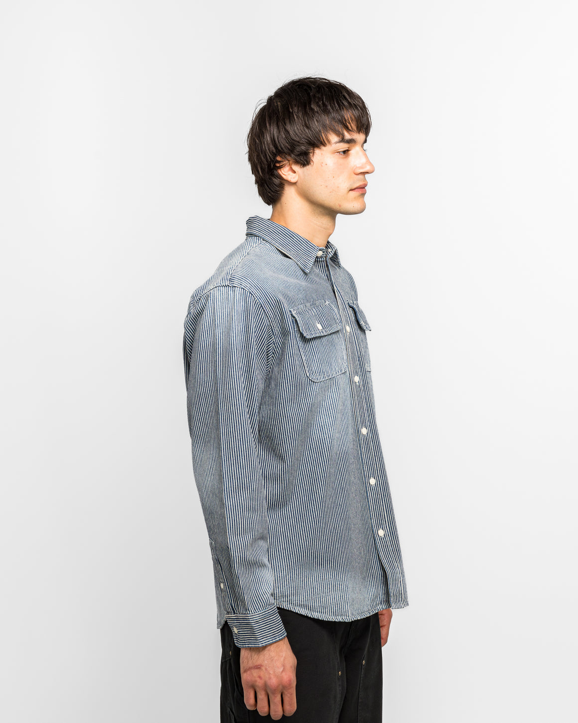 thisisneverthat - Hickory Denim Shirt - Indigo - UP THERE