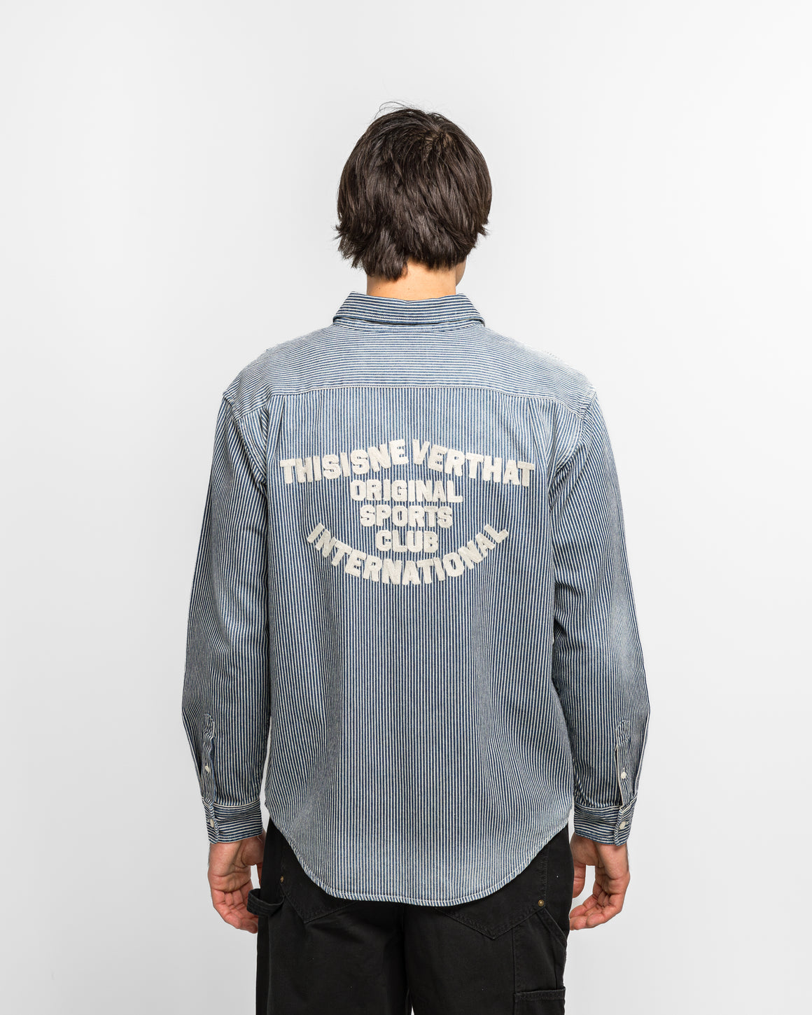 thisisneverthat - Hickory Denim Shirt - Indigo - UP THERE