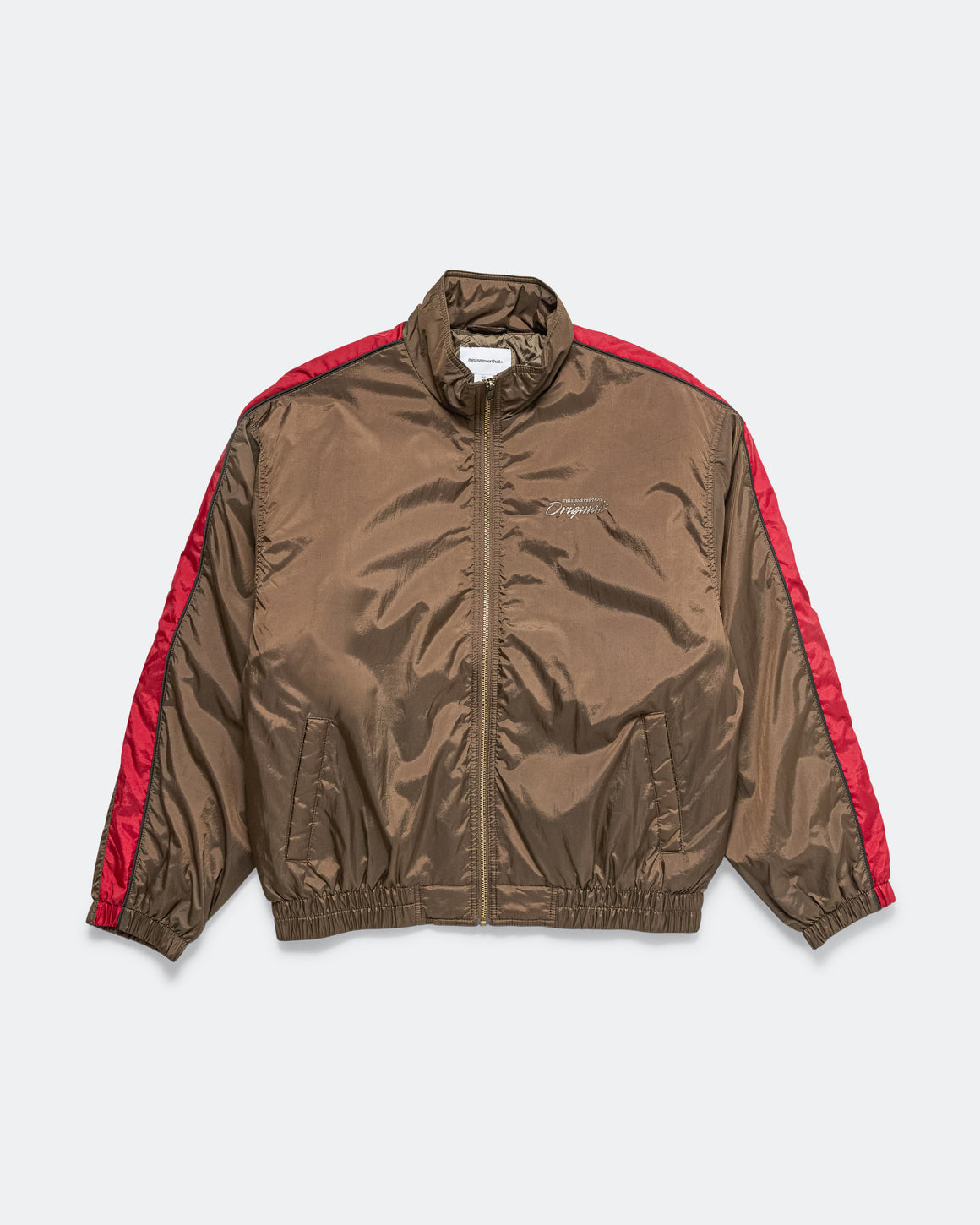 thisisneverthat - Originals Warm Up Jacket - Brown - UP THERE