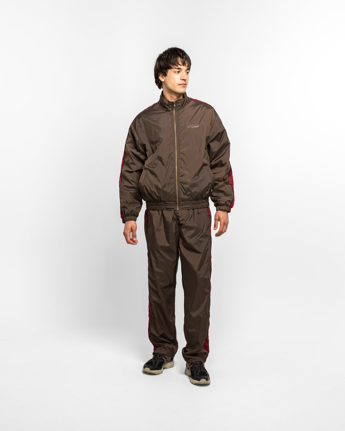 thisisneverthat - Originals Warm Up Pant - Brown - UP THERE