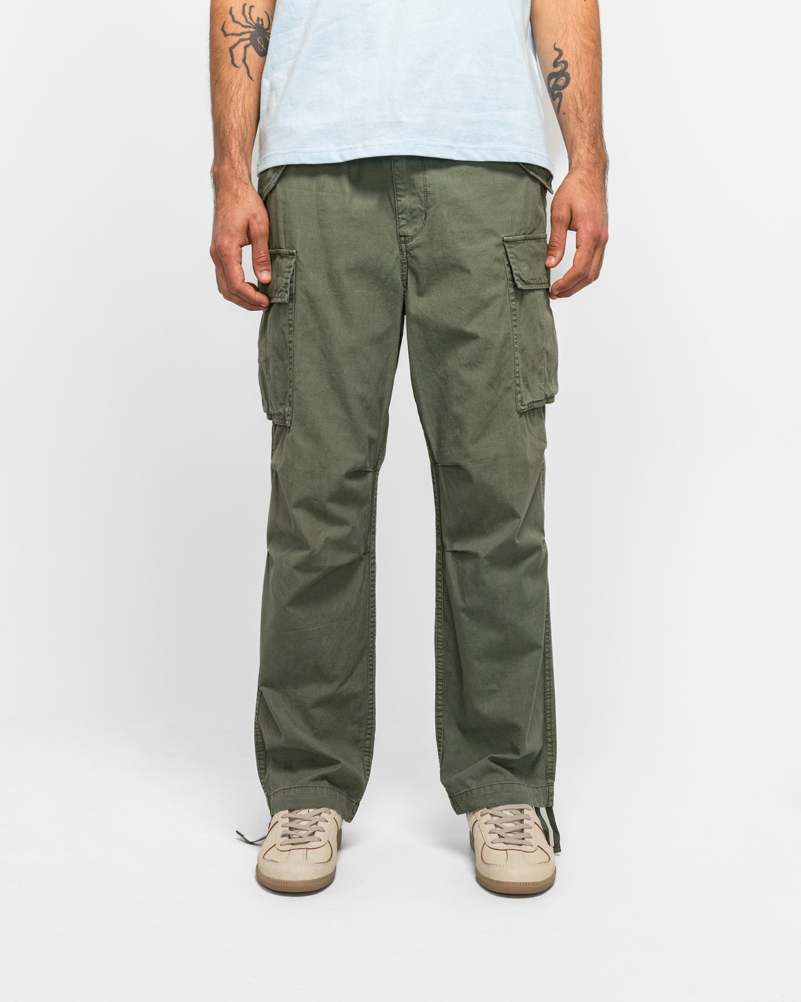 thisisneverthat - Overdyed Cargo Pant - Olive Green - UP THERE