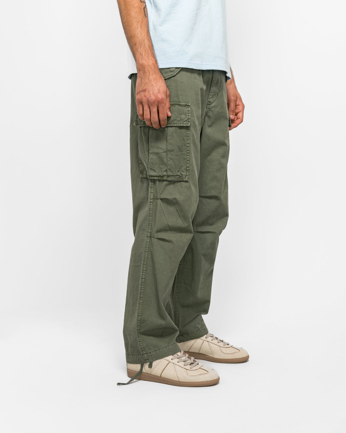 thisisneverthat - Overdyed Cargo Pant - Olive Green - UP THERE